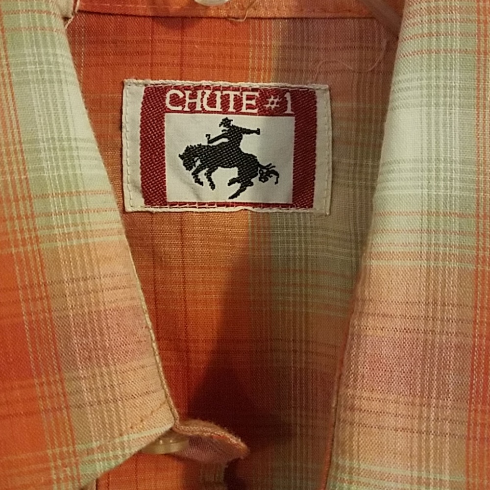 VINTAGE Rockabilly Western dress shirt sz XL VINTAGE =LANDMAN, YELLOWSTONE STYLE - Picture 2 of 5